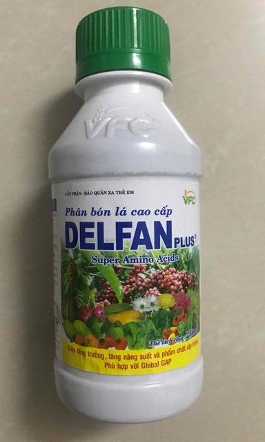 Phân bón lá cao cấp Delfan là sản phẩm chứa nhiều acid amin có lợi cho cây trồng